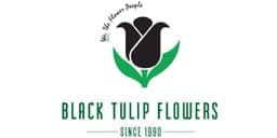 Black Tulip Flowers logo