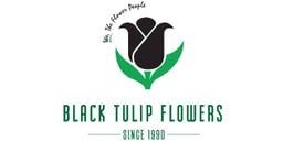 Black Tulip Flowers logo